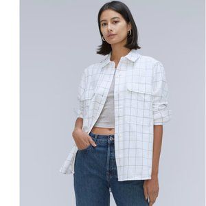 Everlane Classic Cotton Flannel Shirt Size S Women